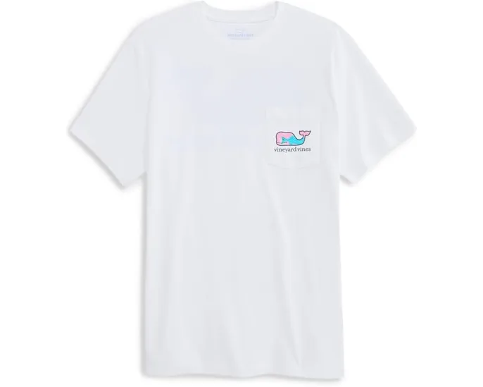 Футболка Vineyard Vines с коротким рукавом и принтом волнистой рыбы и кита