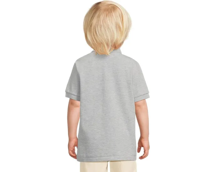 Детское поло Lacoste Kids Petit Pique из хлопкового пике с вышитым крокодилом