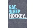Футболка ChalkTalk SPORTS Kids Hockey CTS Problend™ с принтом Eat Sleep Hockey для малышей