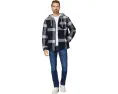 Пуховик Levi's с клетчатым стеганым узором из хлопка