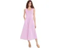 Mixed Media Scoop Neck Dress