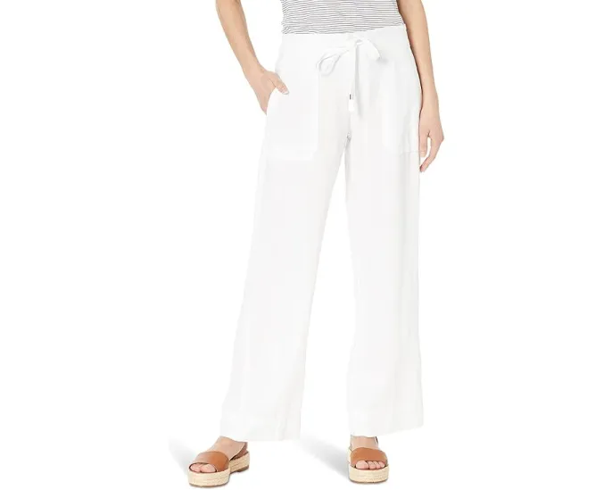 Широкие брюки Lauren Ralph Lauren из льна для невысоких ростов