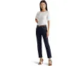 Топ с воротником-лодочкой Lauren Ralph Lauren из хлопка с эластаном