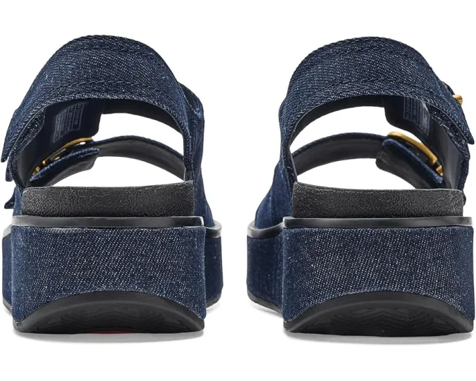 Сандалии FitFlop Gen FF Max Buckle с задним ремешком из денима
