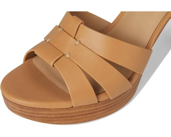 Сандалии Lauren Ralph Lauren Soffia Nappa Leather на платформе с квадратным каблуком