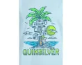 Детская футболка Skeleton Chillin с коротким рукавом и принтом Quiksilver Kids
