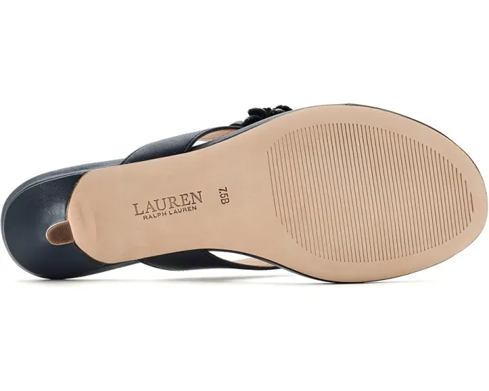 Сандалии Lauren Ralph Lauren Francesca на каблуке киттен с цветочной отделкой