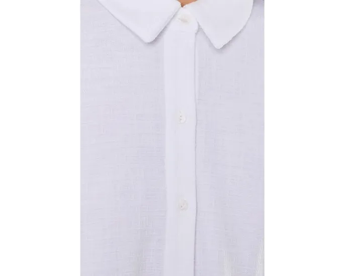 Рубашка Eileen Fisher Petite с классическим воротником из стрейч-джерси