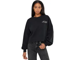 Свитшот AllSaints Reel Lila с принтом и винтажным стилем