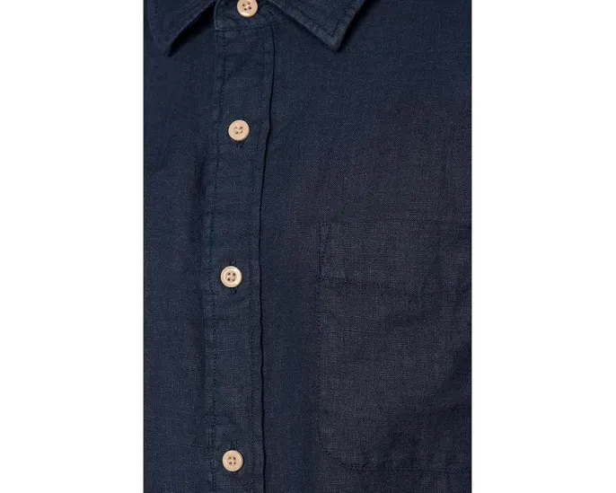 Рубашка Faherty Laguna Linen Shirt из европейского льна с длинными рукавами