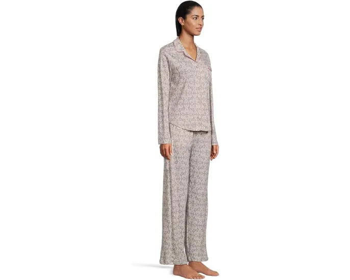 Пижамный комплект Petite Novelty с длинным рукавом и принтом от Karen Neuburger