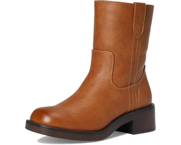 Сапоги Brendah до икры из искусственной кожи с квадратным носком от MIA