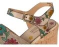 Сандалии Halena на платформе с ручной росписью и регулируемой застежкой