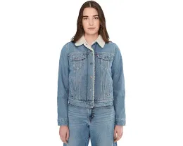 Куртка Levi's Womens Original Sherpa Trucker с леопардовым принтом