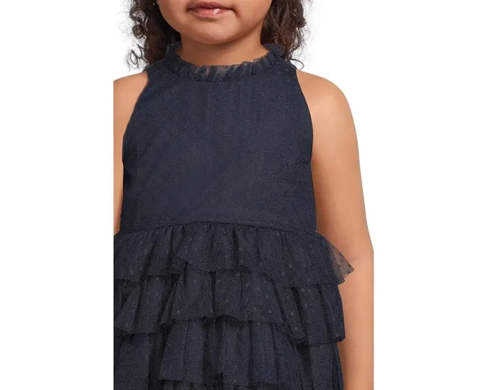 Платье Janie and Jack ярусами из сетки с горошком