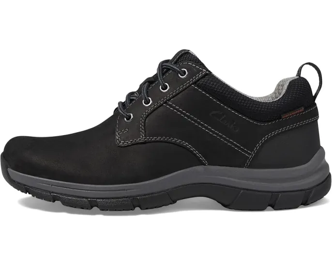 Clarks Walpath Low водонепроницаемые кожаные кроссовки на квадратном каблуке