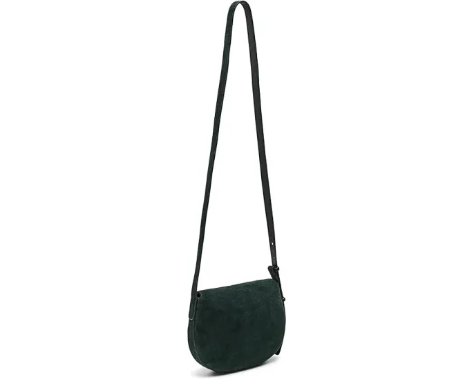 Маленькая сумочка Madewell Suede Sm Dakota Saddle Crossbody из мягкой замши с регулируемым ремнем