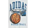 Футболка adidas Kids Bball Dunk с баскетбольным принтом для комфорта