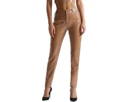 Брюки Commando Faux Patent Leather Five-Pocket с завышенной талией