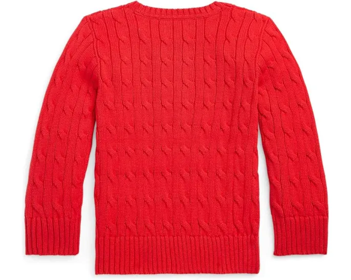 Свитер Polo Ralph Lauren для детей из хлопка с косой вязкой