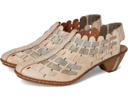 Босоножки 46778 Sina 78 с плетением и эластичной задней частью Rieker