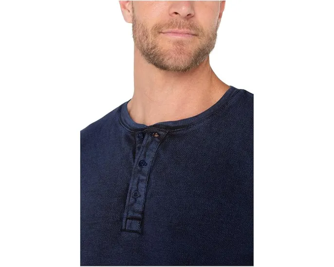 Liverpool Los Angeles лонгслив Henley с длинным рукавом и тройной резинкой