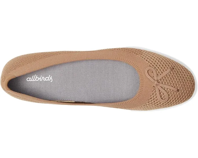 Балетки Allbirds Tree Breezer Bow с бантом и сетчатым верхом