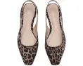 Босоножки Stassi Slingback Stuart Weitzman с леопардовым принтом на каблуке