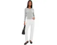 Джинсы Madewell The Dean Easy Straight прямого кроя цвета Tile White с высокой талией