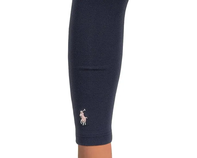 Polo Ralph Lauren Kids Леггинсы из стрейч-хлопка для малышей с вышитым пони