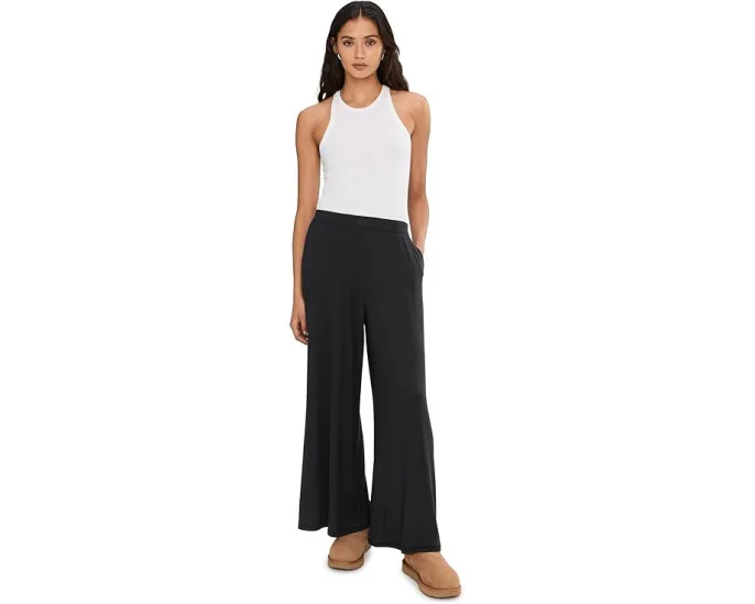 Широкие брюки Imogen Wide Leg Pants Rib из мягкой рубчатой ткани с высокой талией