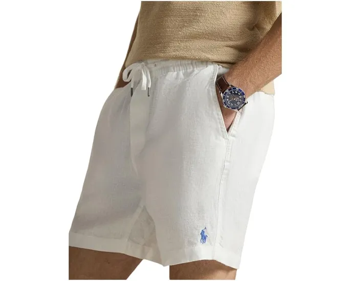 Шорты Polo Prepster из льна с длиной 15 см Polo Ralph Lauren