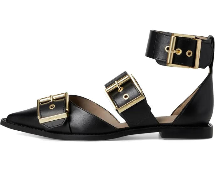 Туфли AllSaints Sutton с крупными пряжками и заостренным носком