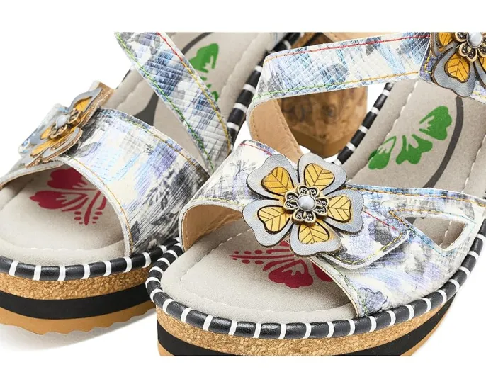 L'Artiste by Spring Step Сандалии Escapartist с ромбовидным плетением и массивным каблуком