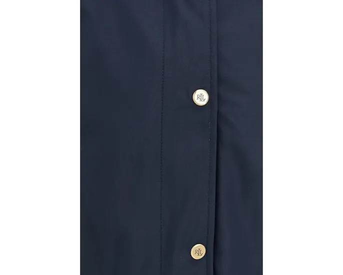 Плащ Lauren Ralph Lauren Bonded Rain с капюшоном и водоотталкивающими свойствами