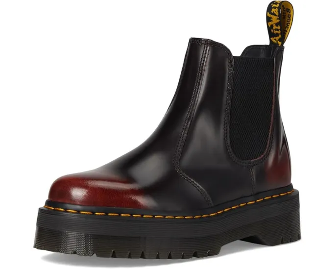 Кожаные челси Dr. Martens 2976 Quad с эффектом потертости и подошвой Quad