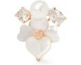 Серьги-клипсы Precious Pansy Cluster с кубическим цирконием