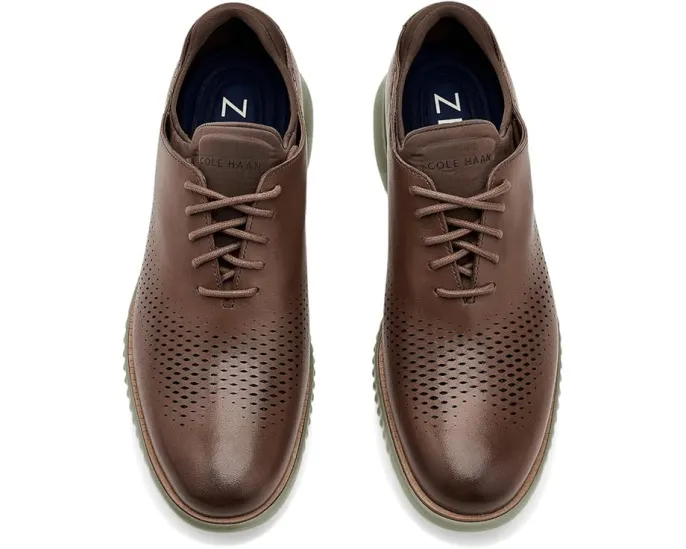 Оксфорды 2.Zerogrand Casual Leather Laser Wing Tip на легкой подошве