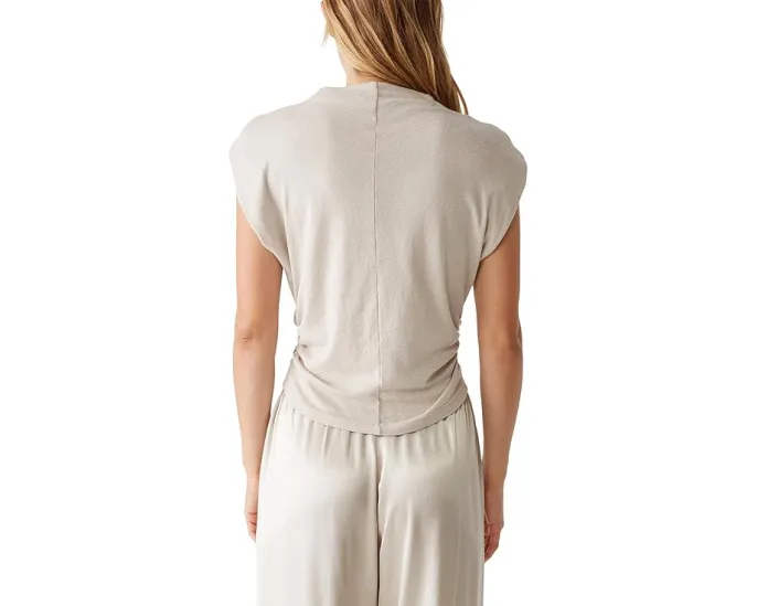 Топ Michael Stars Reese с объемными плечами и воротником стойкой