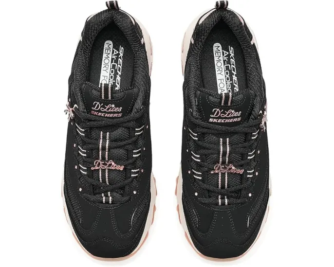 Кроссовки D'Lites 20th Anniversary Skechers розово-черные