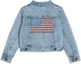 Джинсовая куртка American Flag от Lola and The Boys со стразами