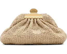 Маленький клатч Marc Jacobs The Summer Woven Glam с плетением и зажимом