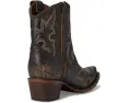 Ботинки Corral Boots L5917 с боковой молнией и вышивкой черно-коричневого цвета
