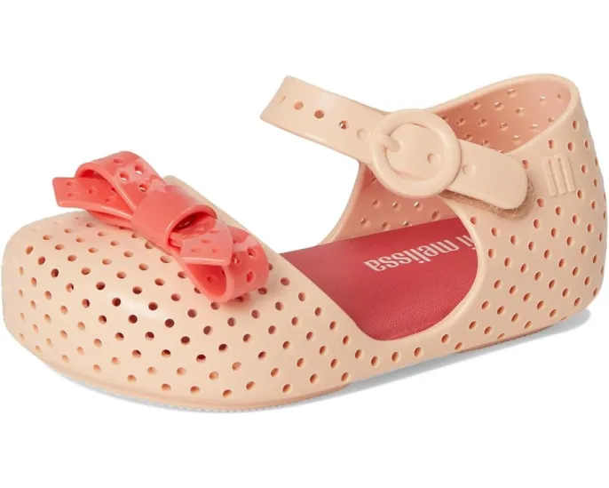 Mini Melissa балетки Furadinha Pop для детей с перфорацией и стелькой Grenflex