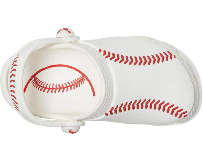 Crocs спортивные сабо Classic для малышей с футбольным принтом