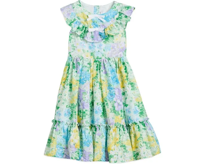 Платье Floral Bow Dress с бантами и расклешенным подолом