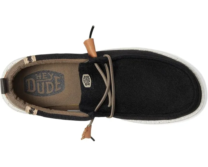 Кроссовки Hey Dude Wally Summer Linen с кожаными кисточками и круглым носком