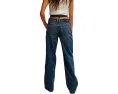 Джинсы Free People Tennessee Low Rise Bf с поясом на шлевках и пятью карманами