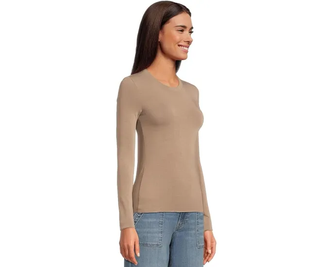 Футболка Splendid с длинным рукавом из бамбука супермягкая с прямым подолом