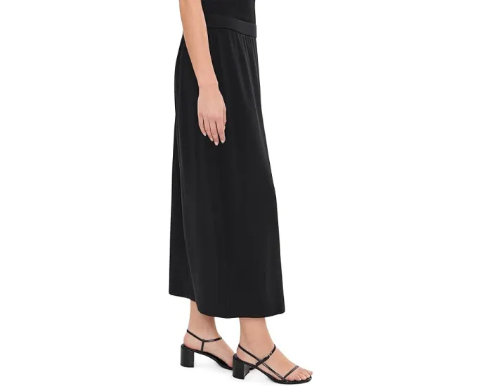 Юбка Eileen Fisher прямого кроя в пол с разрезом из эластичного джерси